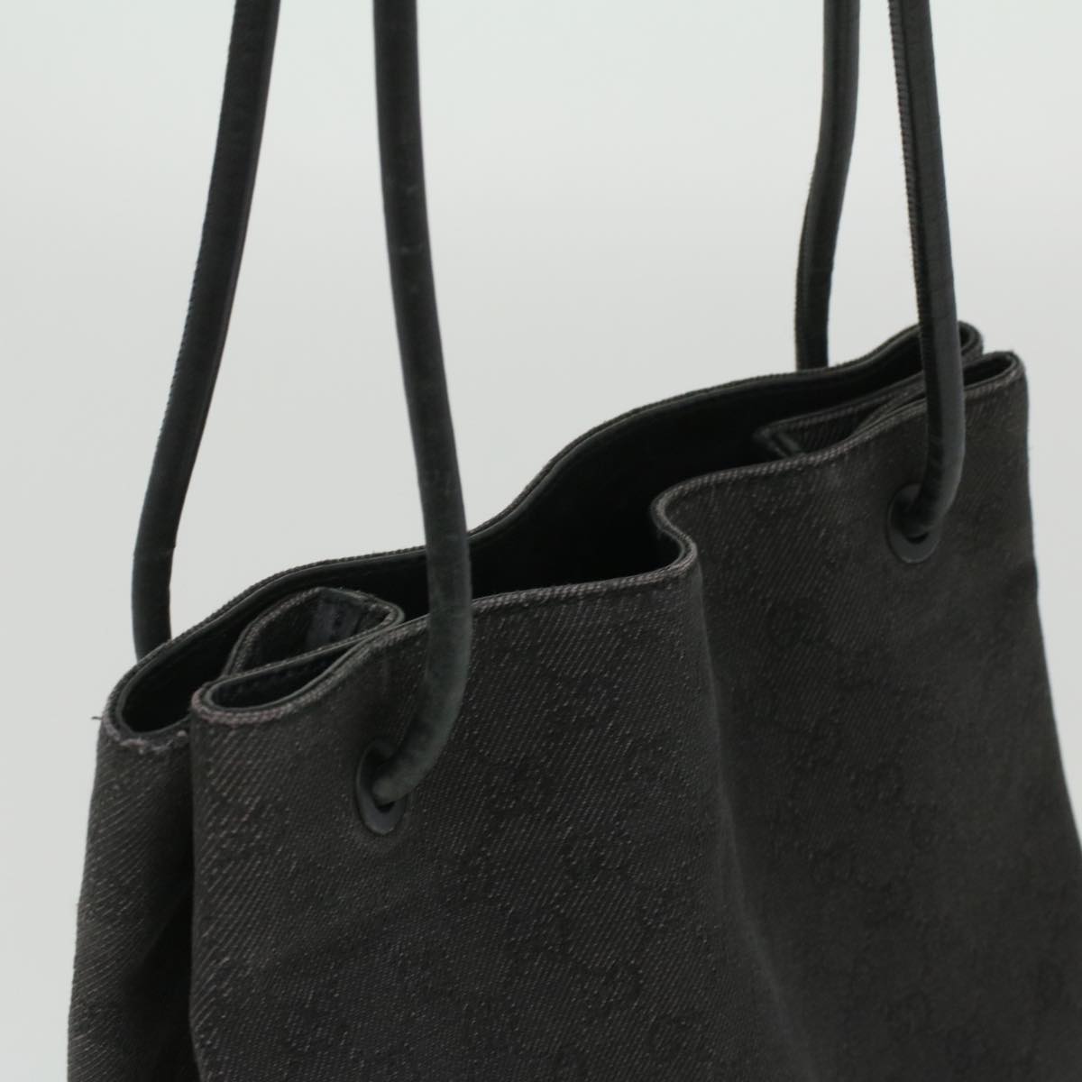 GUCCI GG Canvas Tote Bag Black 101341 ac1598