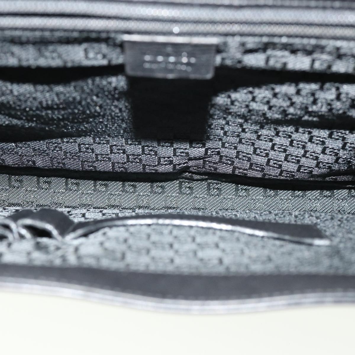 GUCCI Business Bag Leather Black 34044 ac1756