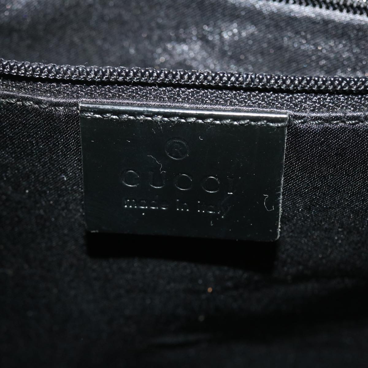 GUCCI Shoulder Bag Canvas Black 3297 ac1758
