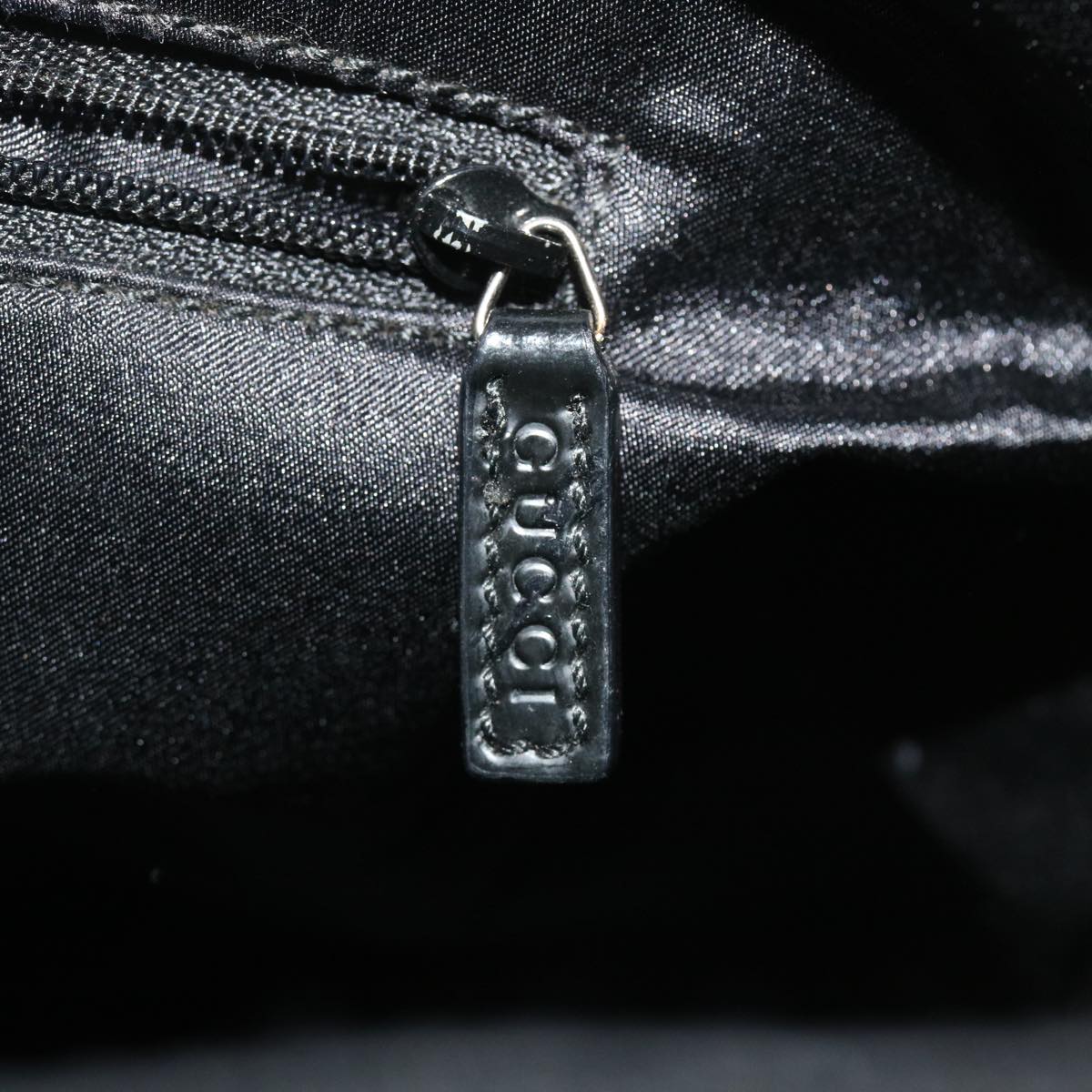 GUCCI Shoulder Bag Canvas Black 3297 ac1758