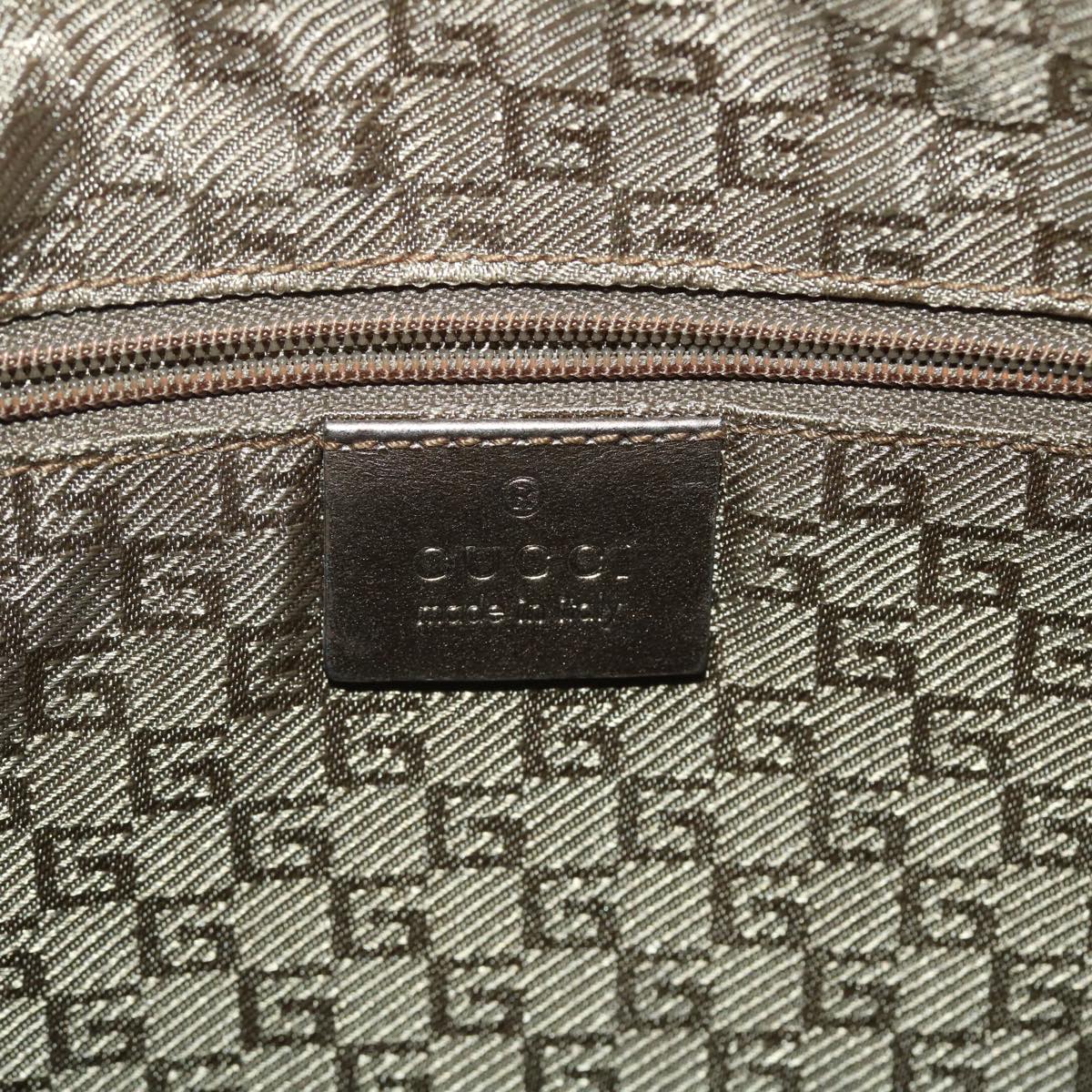 GUCCI Sherry Line Shoulder Bag Canvas Gold ac1764