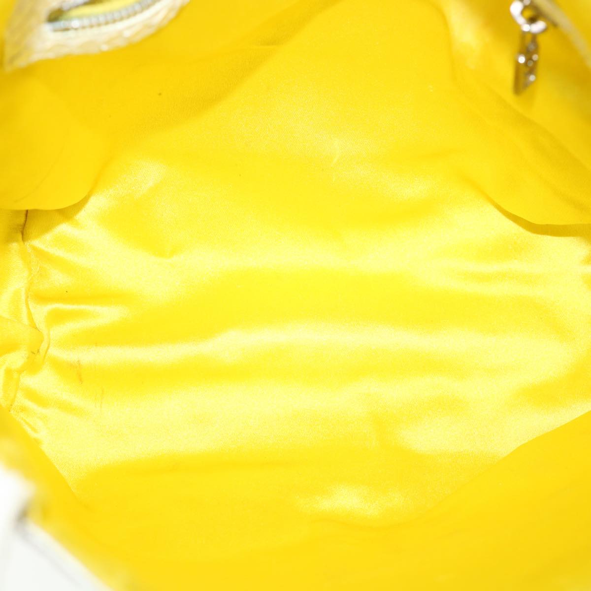 FENDI Tote Bag Enamel Yellow White ac1799