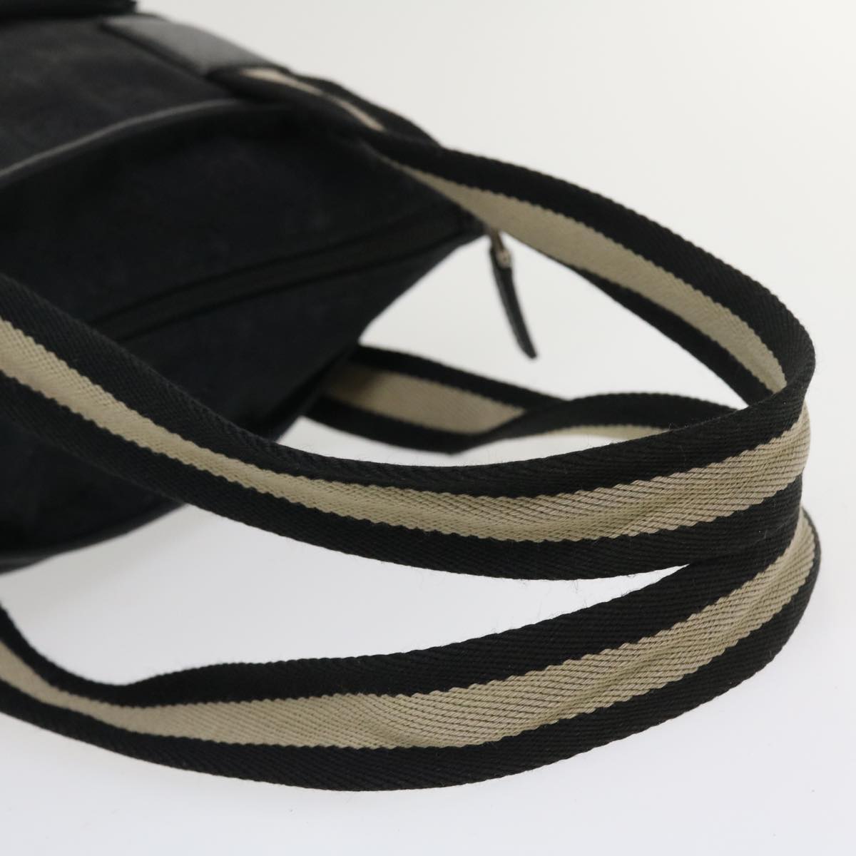 GUCCI GG Canvas Tote Bag Black White 0190402 ac1822