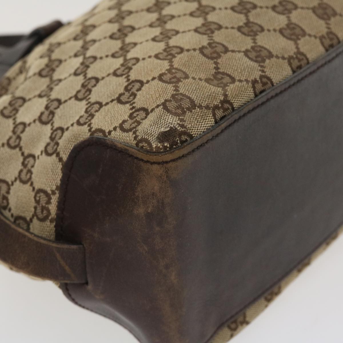 GUCCI GG Canvas Hand Bag Beige 106251 ac1823