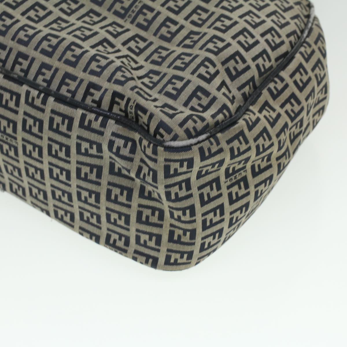 FENDI Zucchino Canvas Hand Bag Navy 71-16533-0-012 ac1835