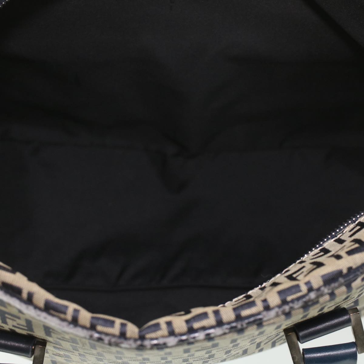 FENDI Zucchino Canvas Hand Bag Navy 71-16533-0-012 ac1835