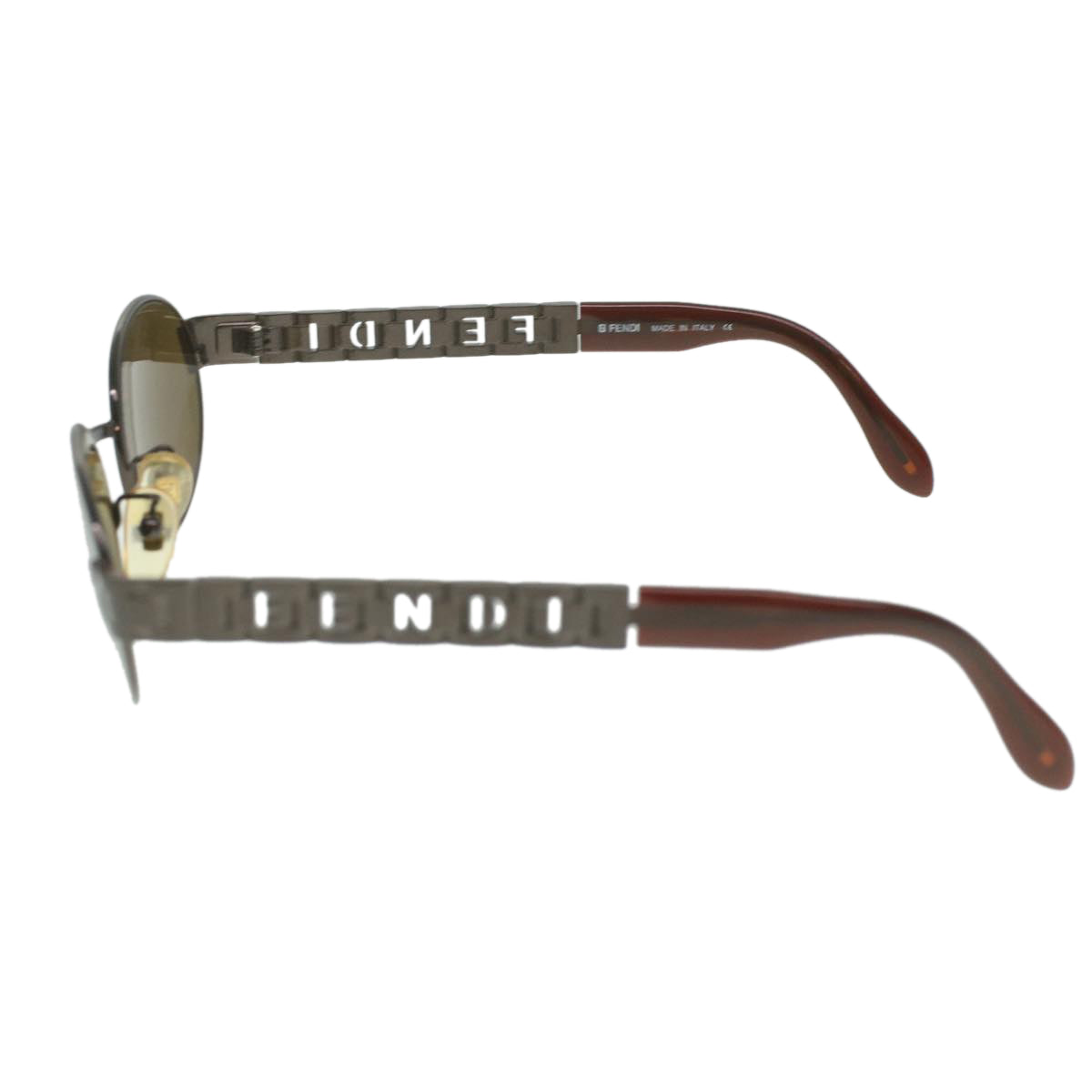 FENDI Sunglasses metal Brown ac1847