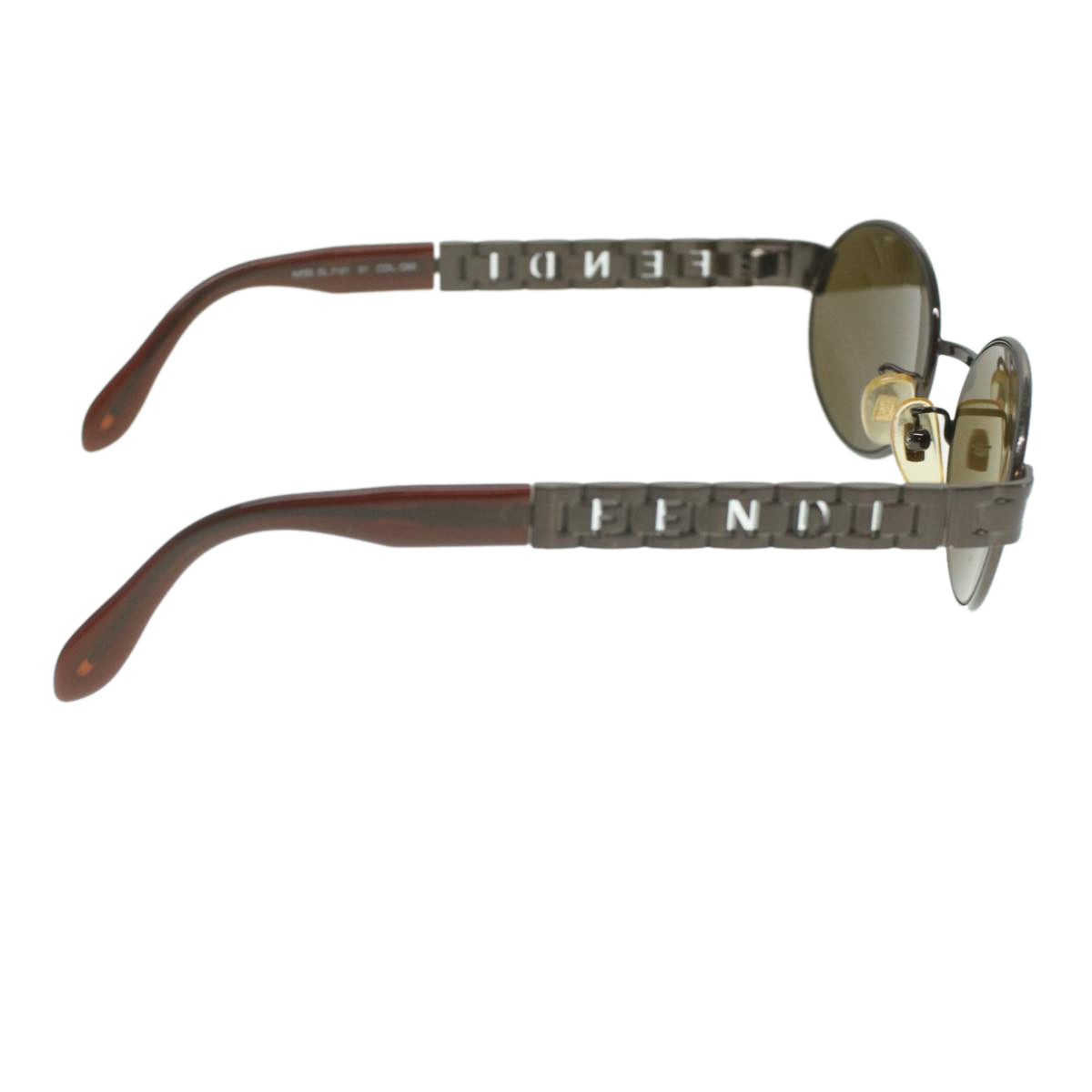 FENDI Sunglasses metal Brown ac1847
