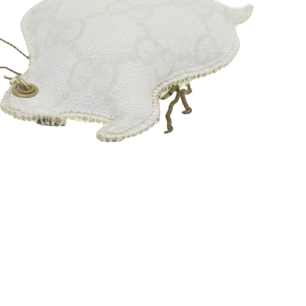 GUCCI GG Canvas Charm White ac1871