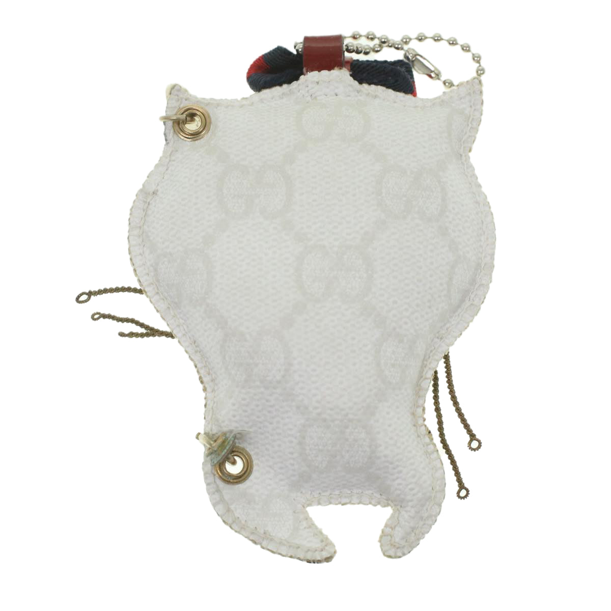 GUCCI GG Canvas Charm White ac1871