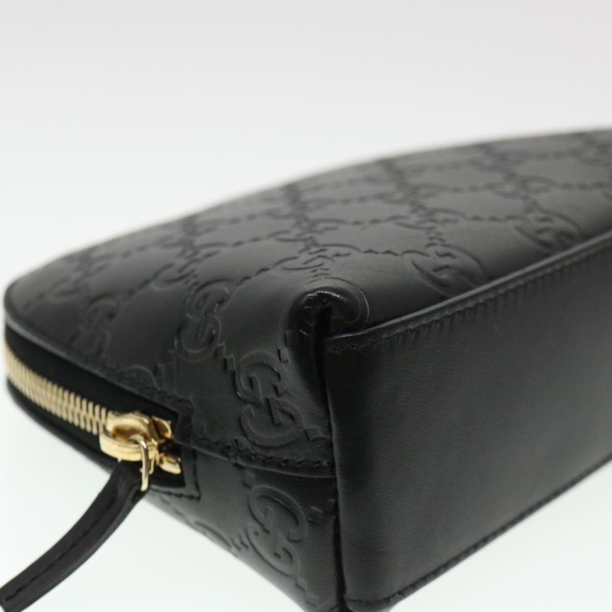 GUCCI Guccissima Pouch Black 141810 ac1916