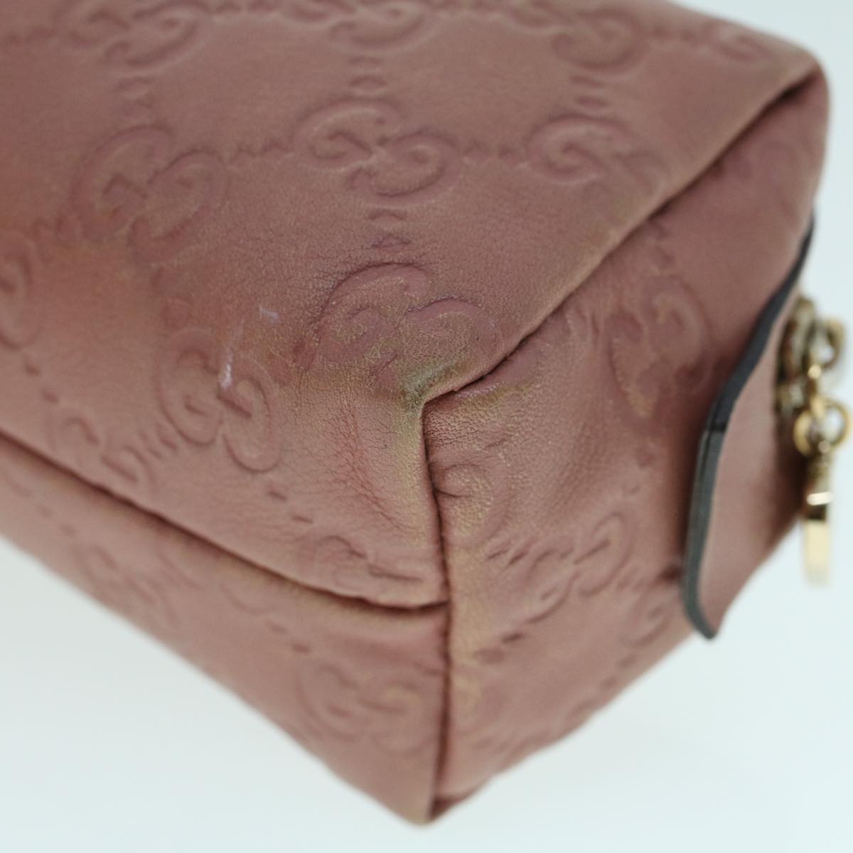 GUCCI GG Canvas Guccissima Pouch Pink 153228 ac1928