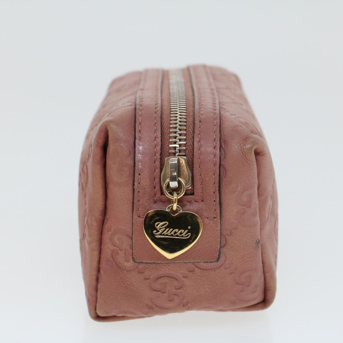 GUCCI GG Canvas Guccissima Pouch Pink 153228 ac1928
