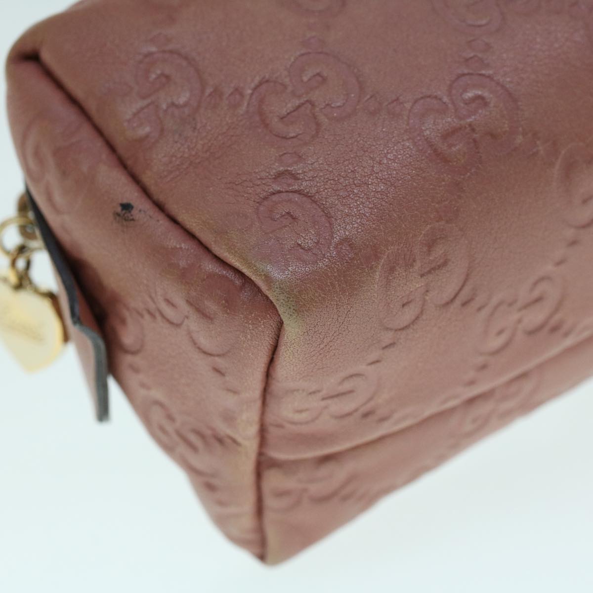GUCCI GG Canvas Guccissima Pouch Pink 153228 ac1928