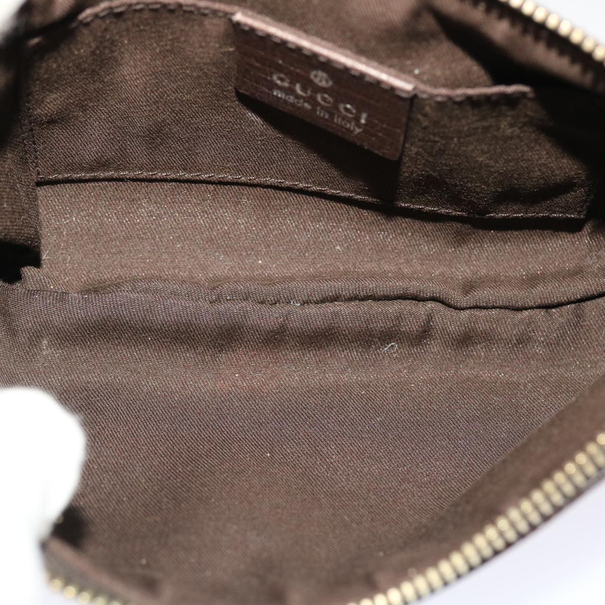 GUCCI GG Canvas Web Sherry Line Pouch Leather Beige Red Green 152507 ac1975