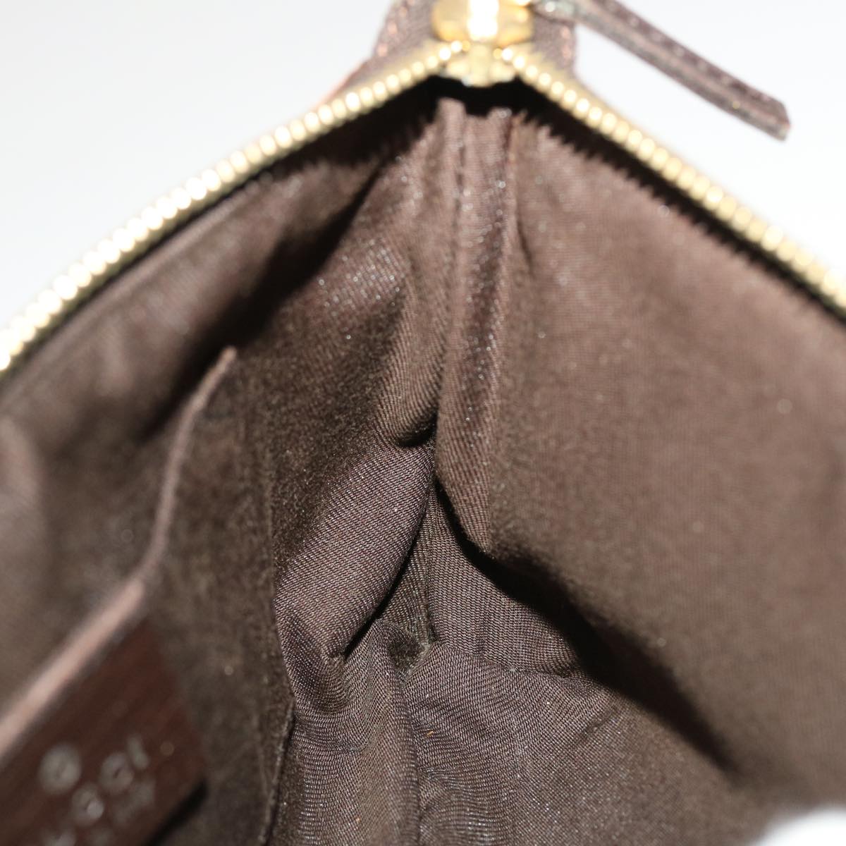 GUCCI GG Canvas Web Sherry Line Pouch Leather Beige Red Green 152507 ac1975