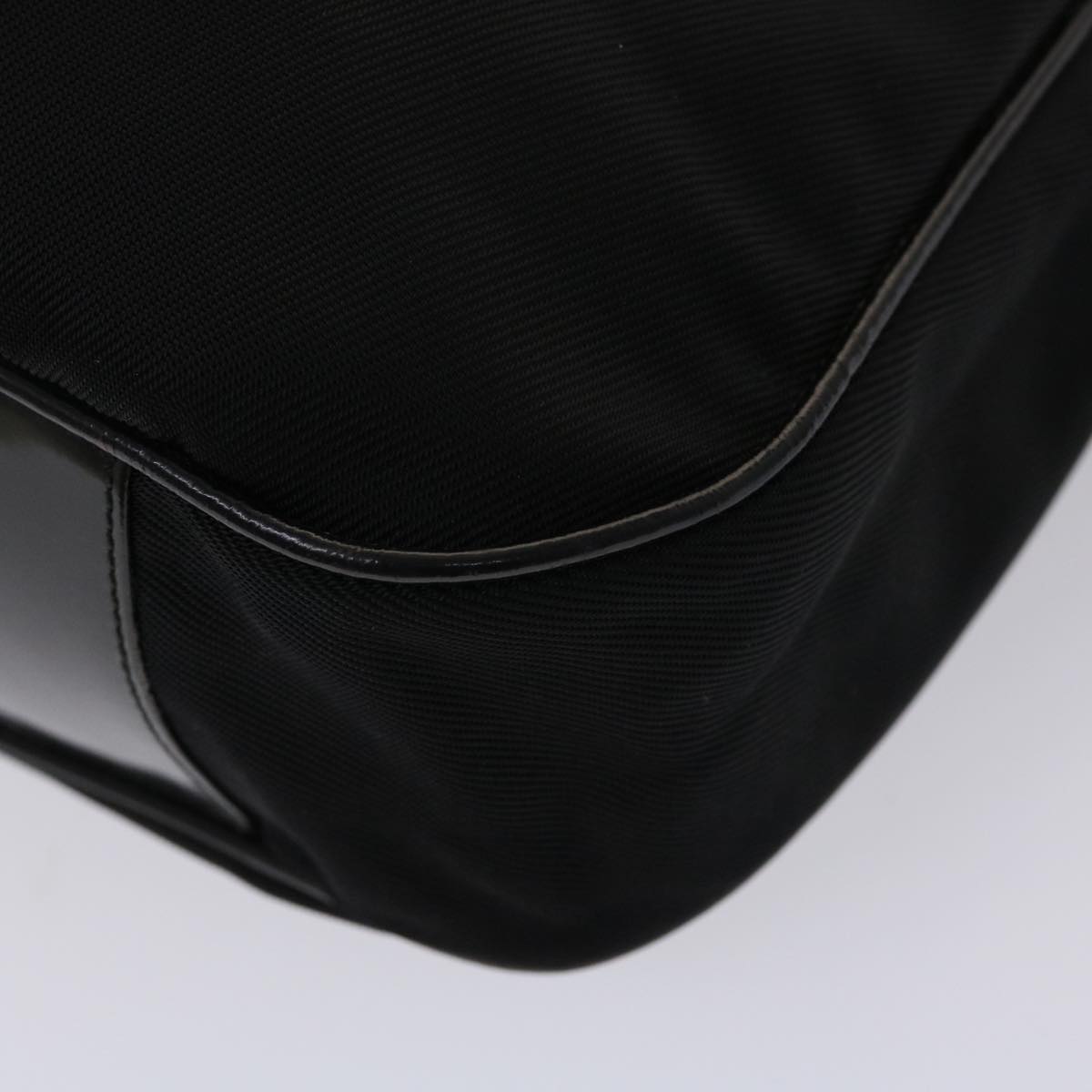 GUCCI Bamboo Shoulder Bag Nylon Black 001•1998•1577 ac1978