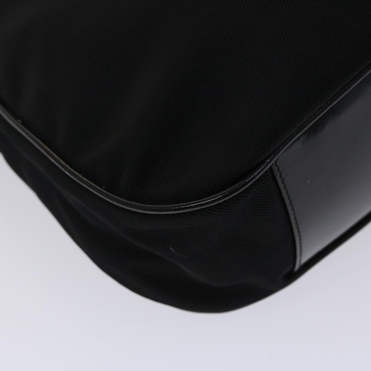 GUCCI Bamboo Shoulder Bag Nylon Black 001•1998•1577 ac1978