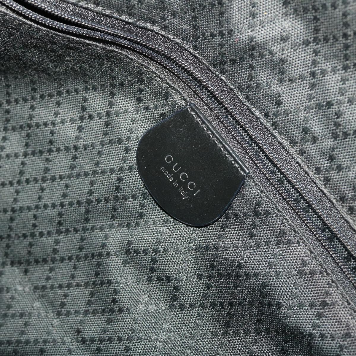 GUCCI Bamboo Shoulder Bag Nylon Black 001•1998•1577 ac1978