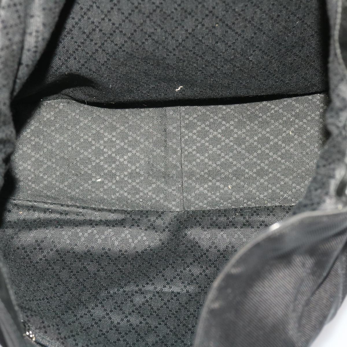 GUCCI Bamboo Shoulder Bag Nylon Black 001•1998•1577 ac1978