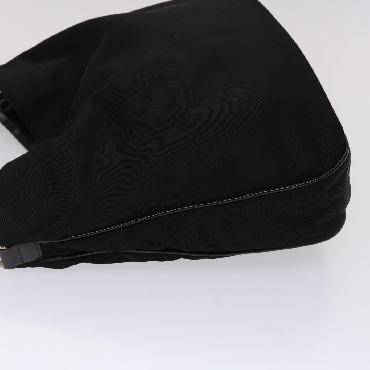 GUCCI Bamboo Shoulder Bag Nylon Black 001•1998•1577 ac1978