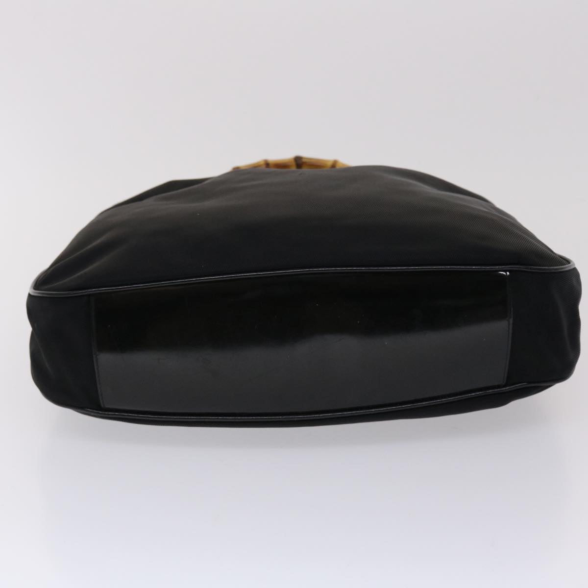 GUCCI Bamboo Shoulder Bag Nylon Black 001•1998•1577 ac1978