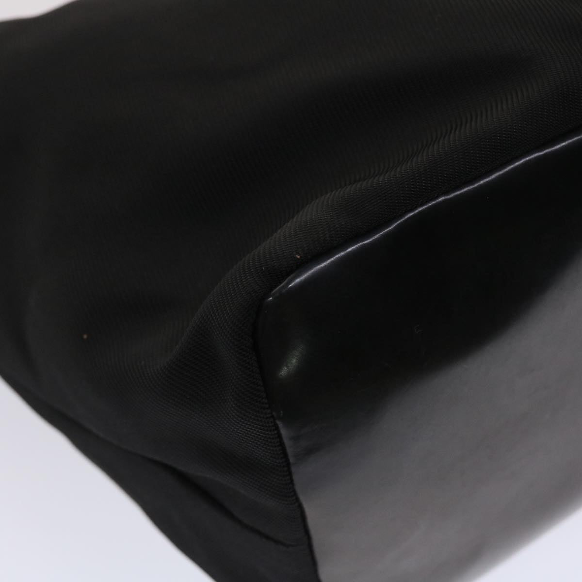 GUCCI Bamboo Shoulder Bag Nylon Black 000•2214•053 ac1979
