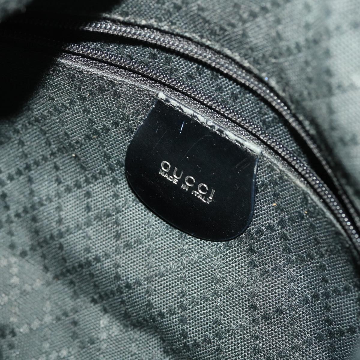 GUCCI Bamboo Shoulder Bag Nylon Black 000•2214•053 ac1979