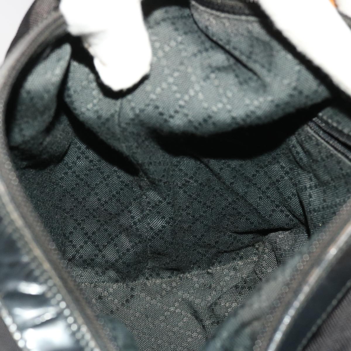 GUCCI Bamboo Shoulder Bag Nylon Black 000•2214•053 ac1979