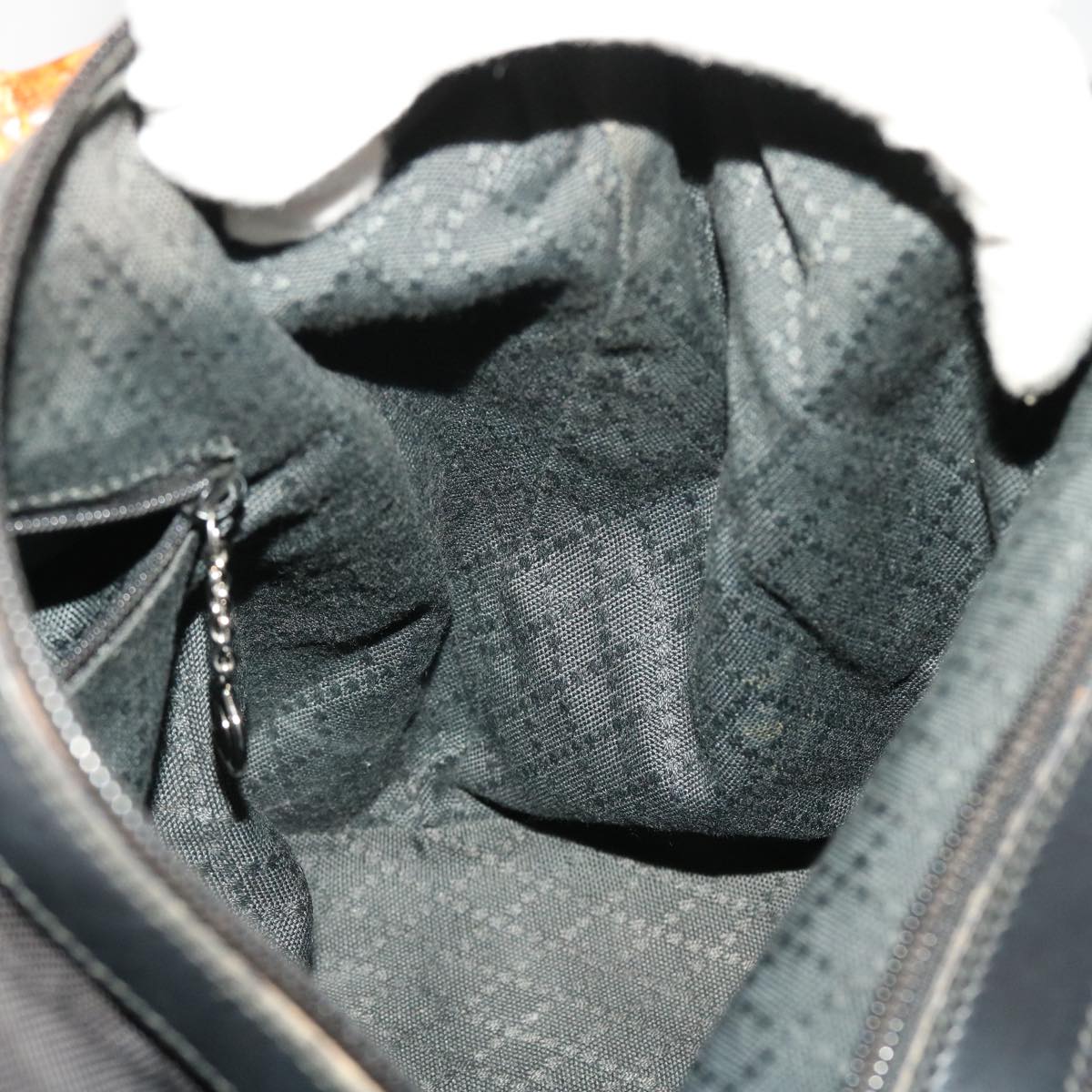 GUCCI Bamboo Shoulder Bag Nylon Black 000•2214•053 ac1979