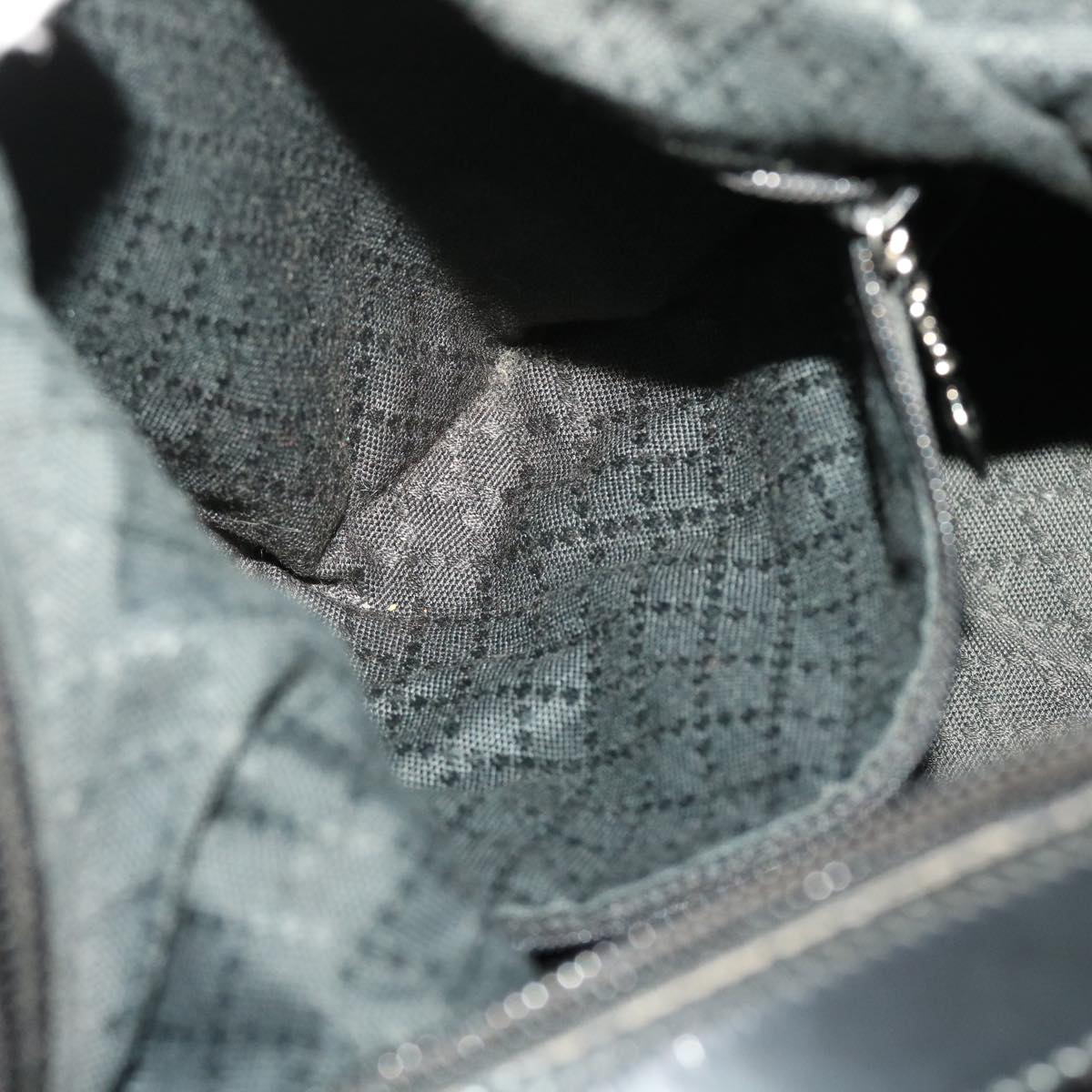 GUCCI Bamboo Shoulder Bag Nylon Black 000•2214•053 ac1979