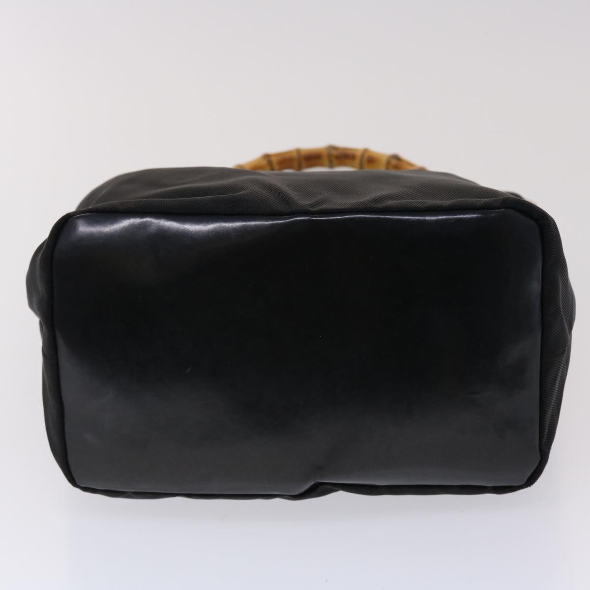 GUCCI Bamboo Shoulder Bag Nylon Black 000•2214•053 ac1979