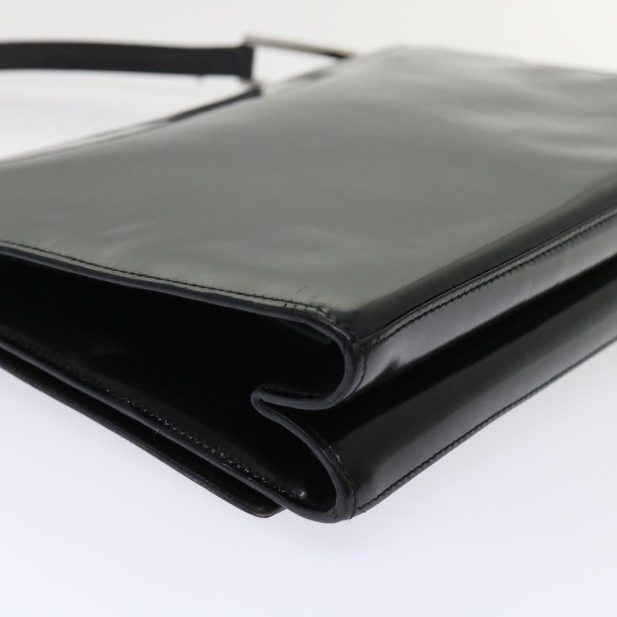 GUCCI Shoulder Bag Leather Black 001•2058•3033 ac1997