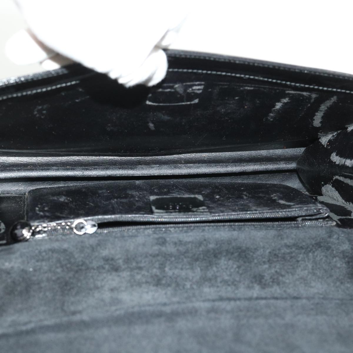 GUCCI Shoulder Bag Leather Black 001•2058•3033 ac1997
