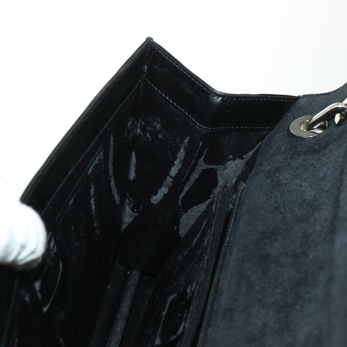 GUCCI Shoulder Bag Leather Black 001•2058•3033 ac1997