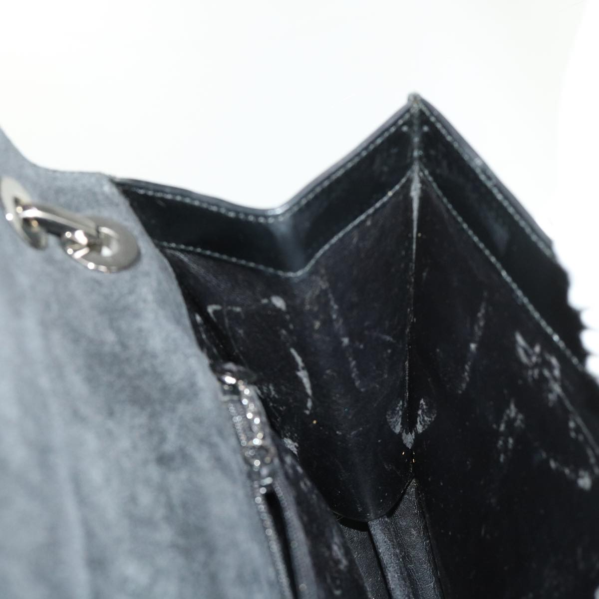 GUCCI Shoulder Bag Leather Black 001•2058•3033 ac1997