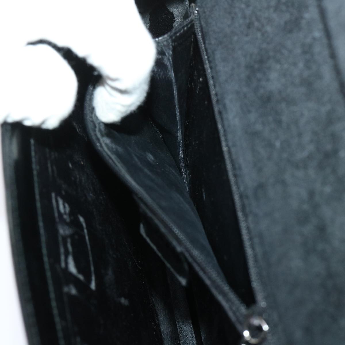GUCCI Shoulder Bag Leather Black 001•2058•3033 ac1997