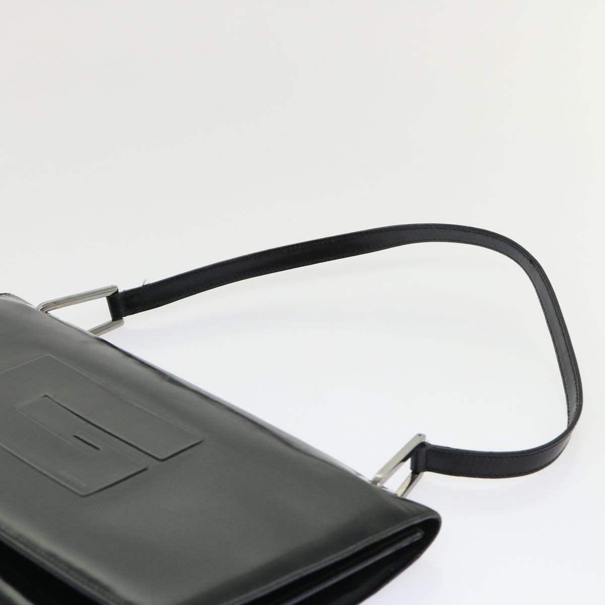 GUCCI Shoulder Bag Leather Black 001•2058•3033 ac1997