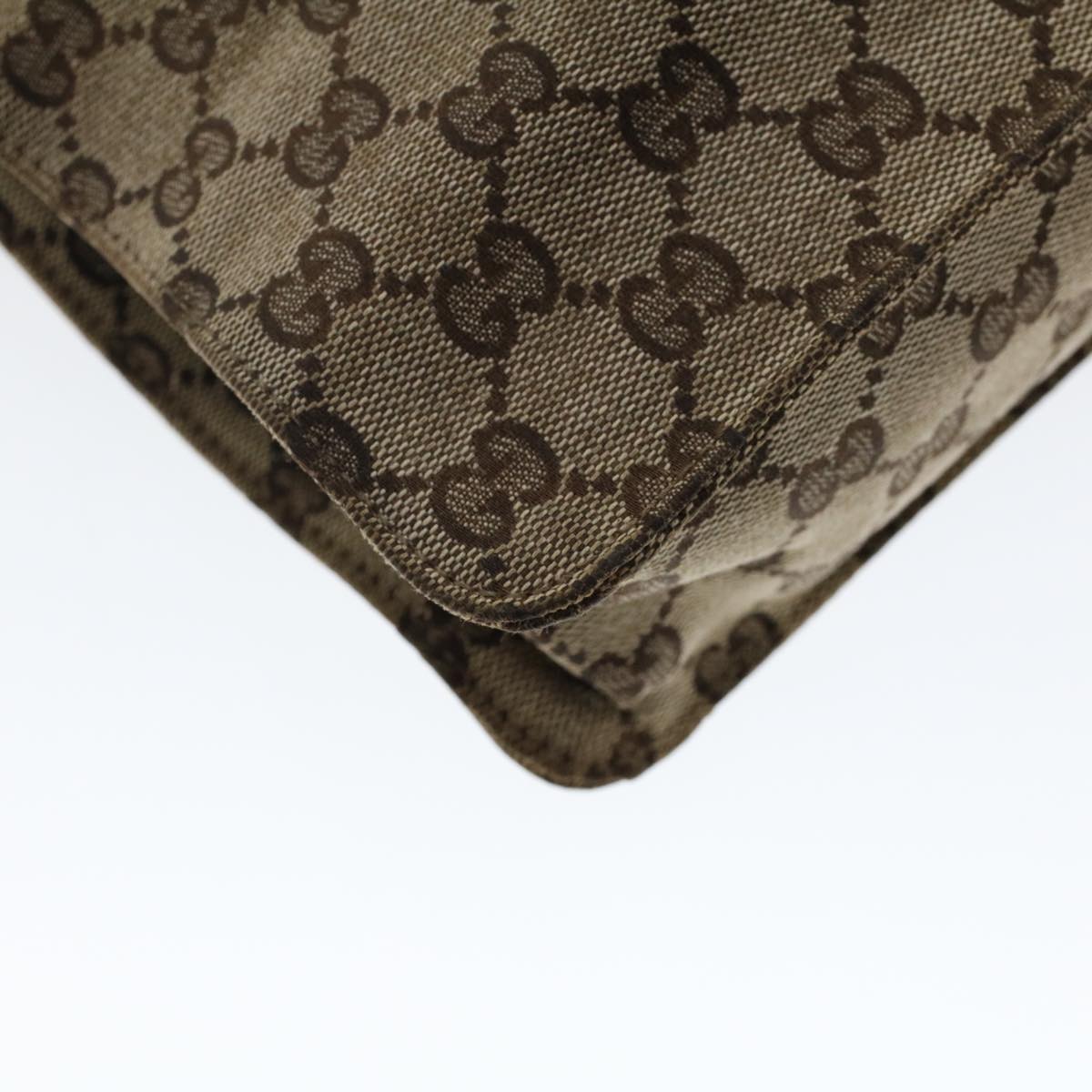 GUCCI GG Canvas Shoulder Bag Beige 120841 ac2002