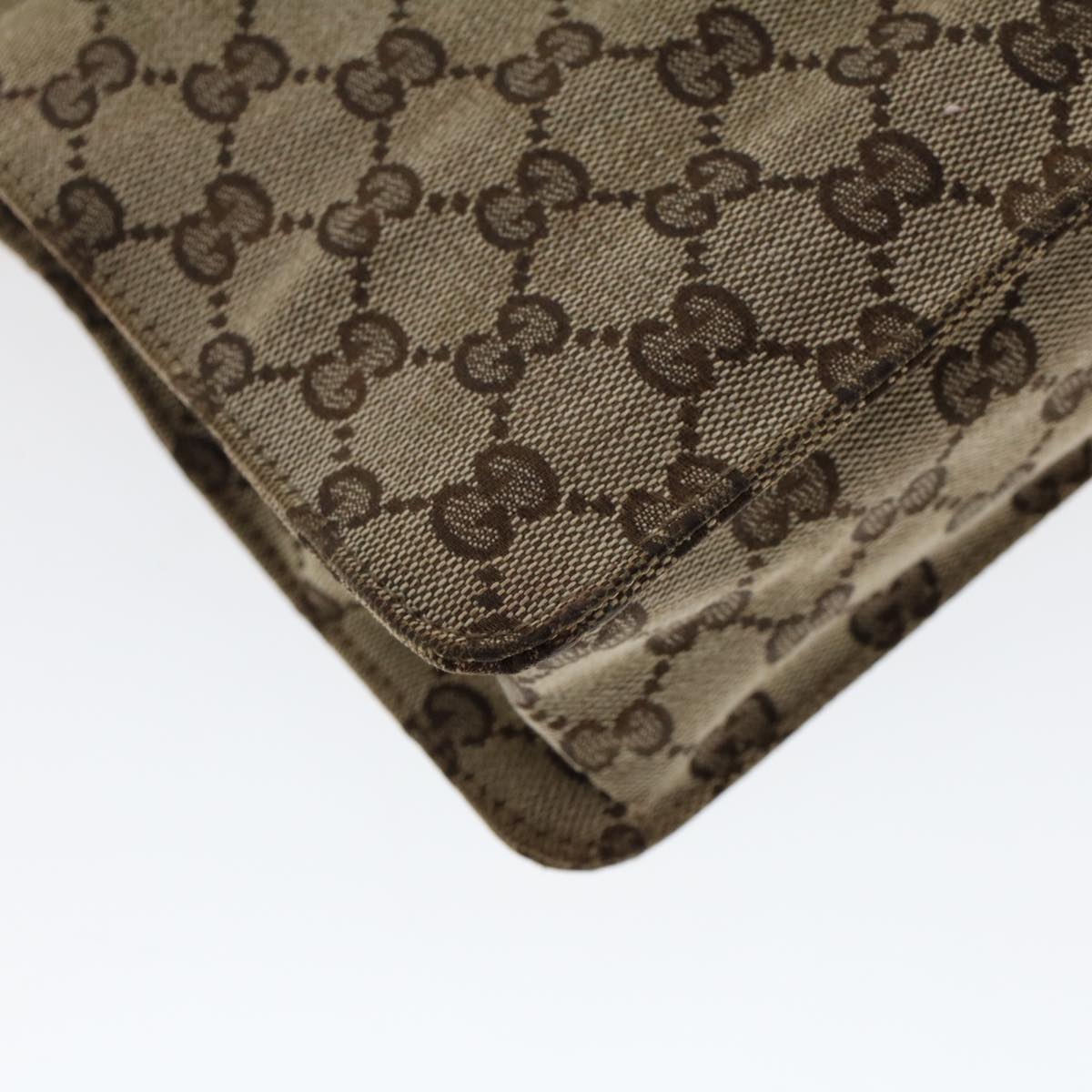 GUCCI GG Canvas Shoulder Bag Beige 120841 ac2002