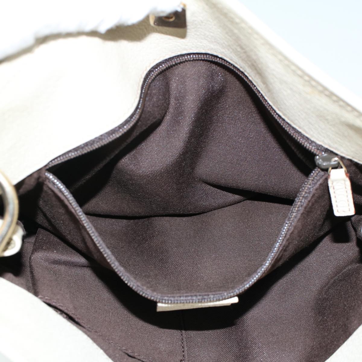 GUCCI GG Canvas Shoulder Bag Beige 120841 ac2002