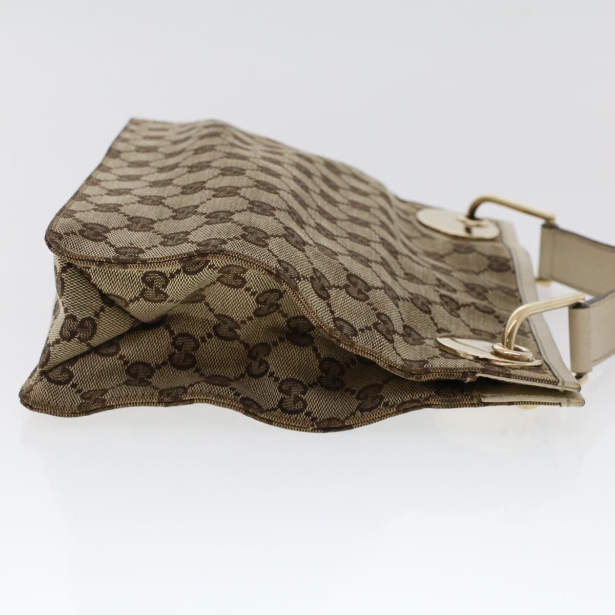 GUCCI GG Canvas Shoulder Bag Beige 120841 ac2002