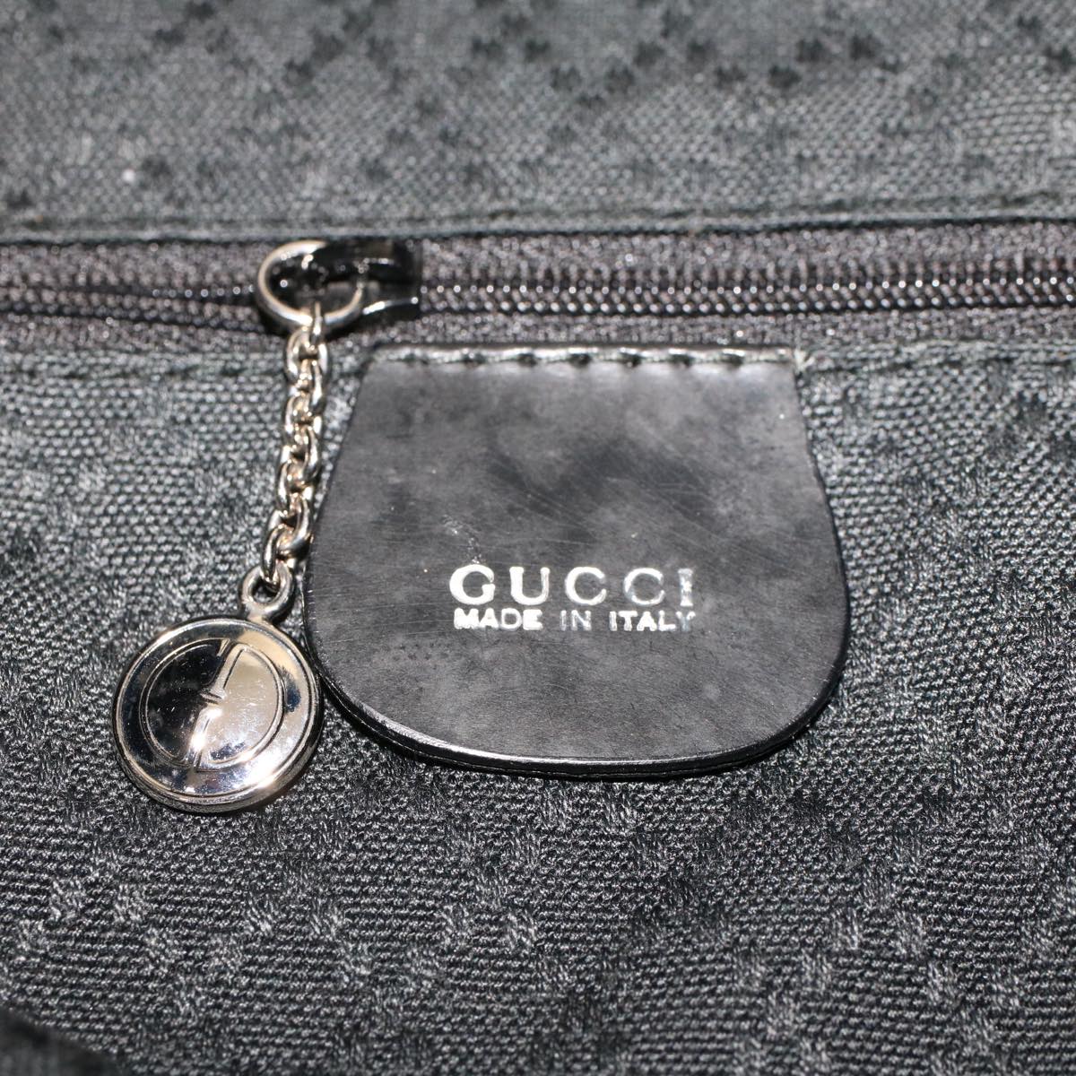 GUCCI Bamboo Shoulder Bag Nylon 2way Black 001•2852•1577•5 ac2021