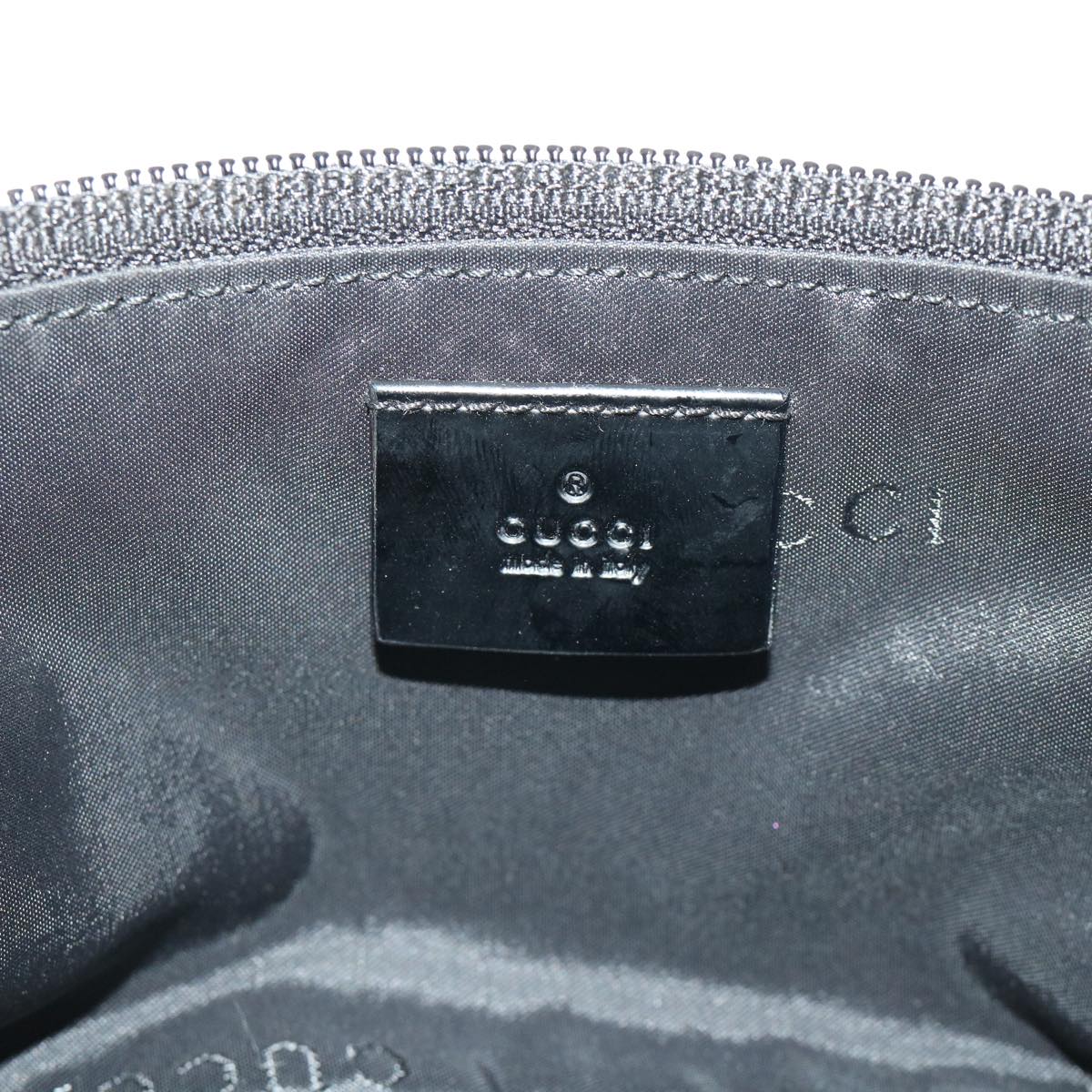 GUCCI Vanity Cosmetic Pouch Nylon Black 039•0951 001998 ac2023