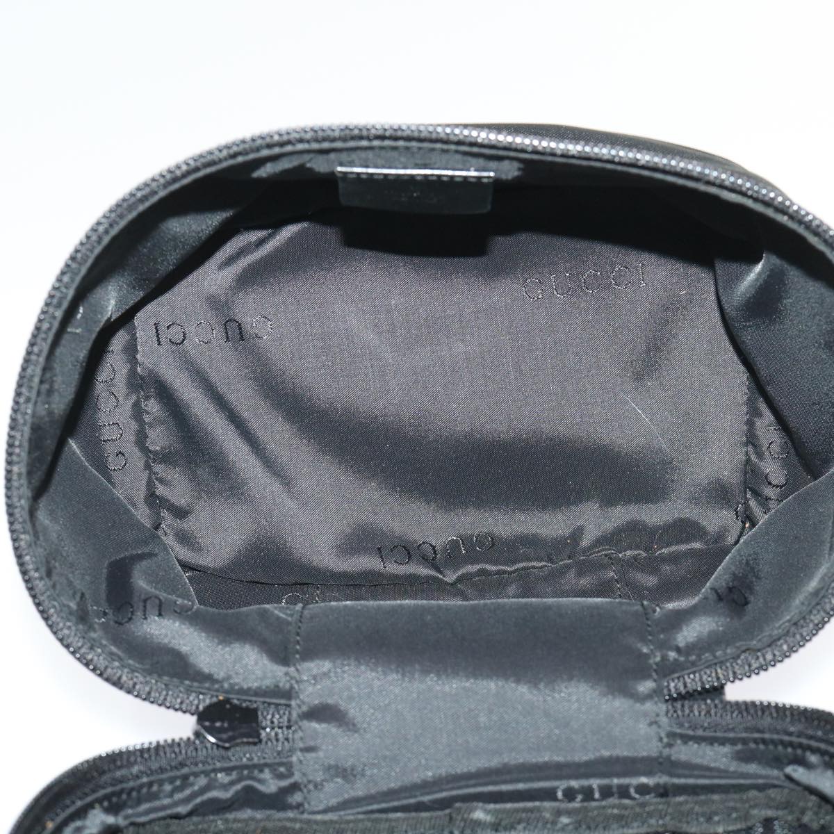 GUCCI Vanity Cosmetic Pouch Nylon Black 039•0951 001998 ac2023