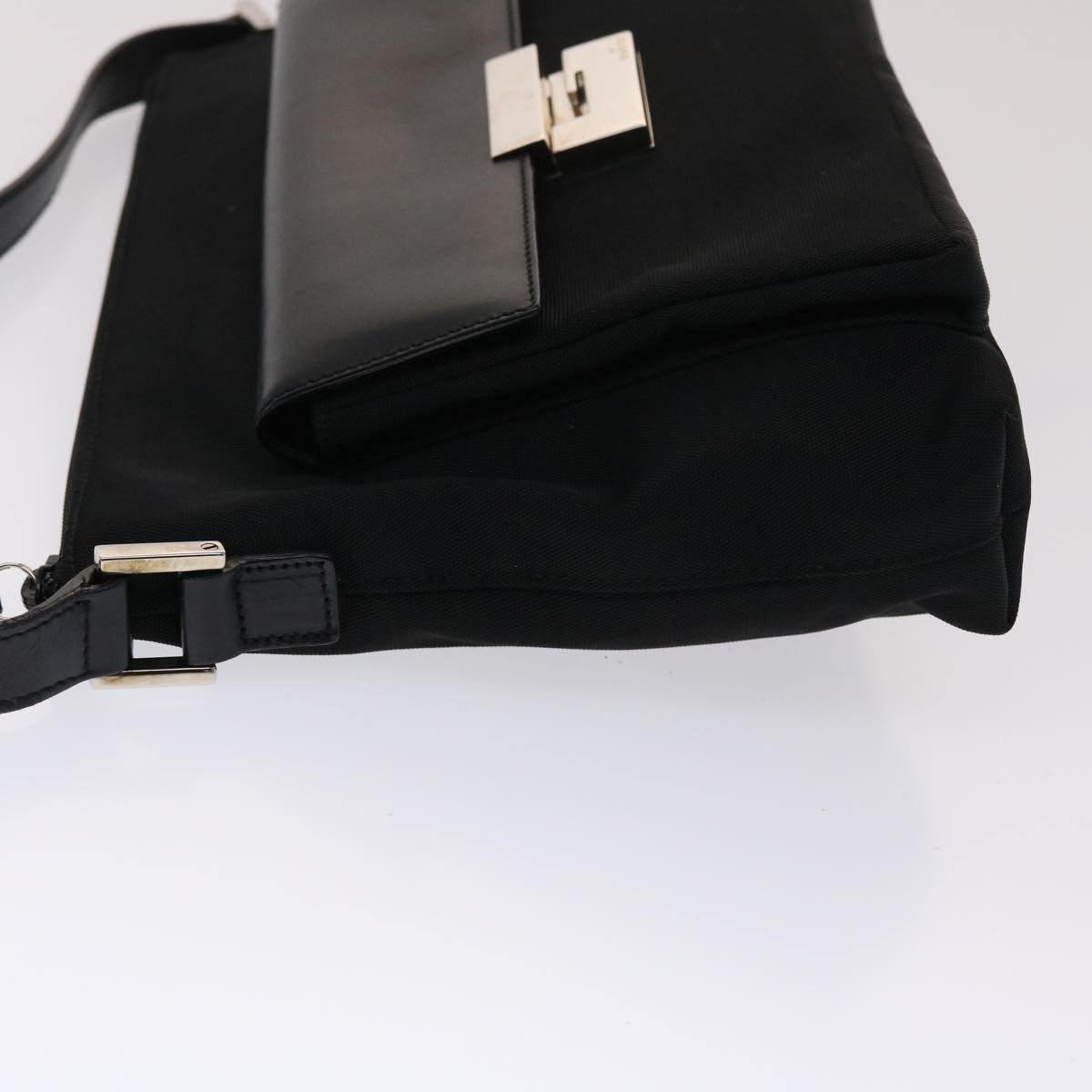 GUCCI Shoulder Bag Nylon Leather Black 002•2865•0504 ac2038