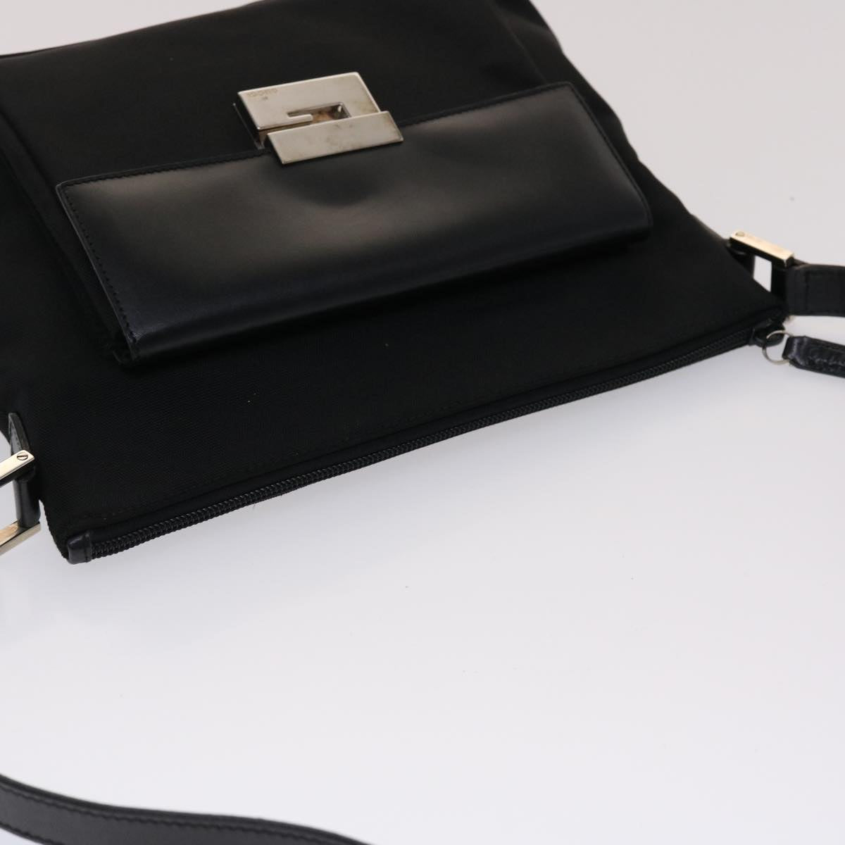 GUCCI Shoulder Bag Nylon Leather Black 002•2865•0504 ac2038