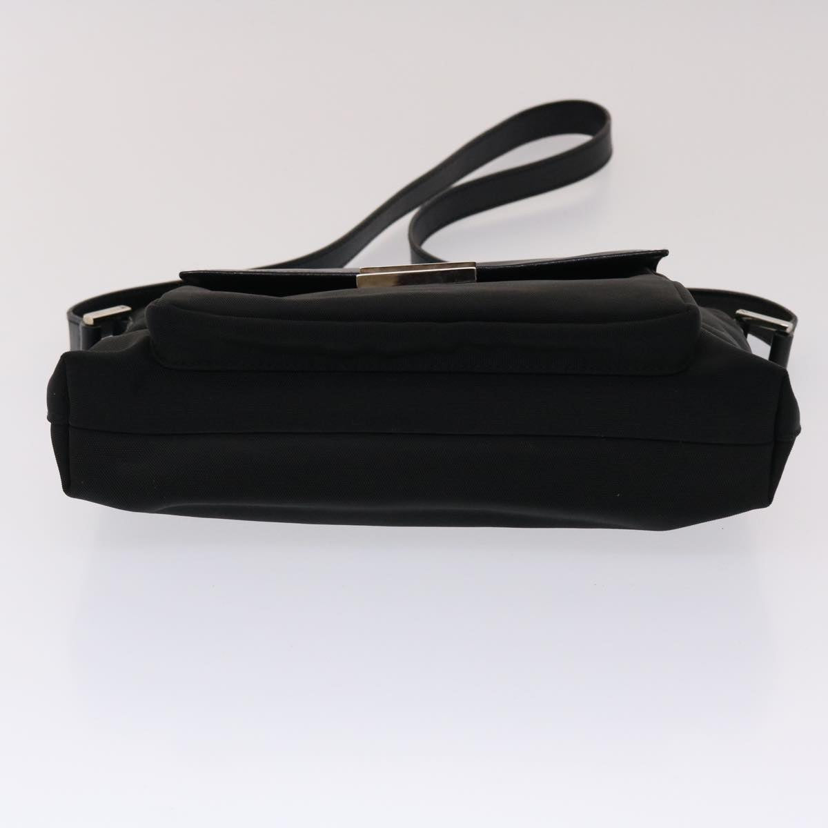 GUCCI Shoulder Bag Nylon Leather Black 002•2865•0504 ac2038