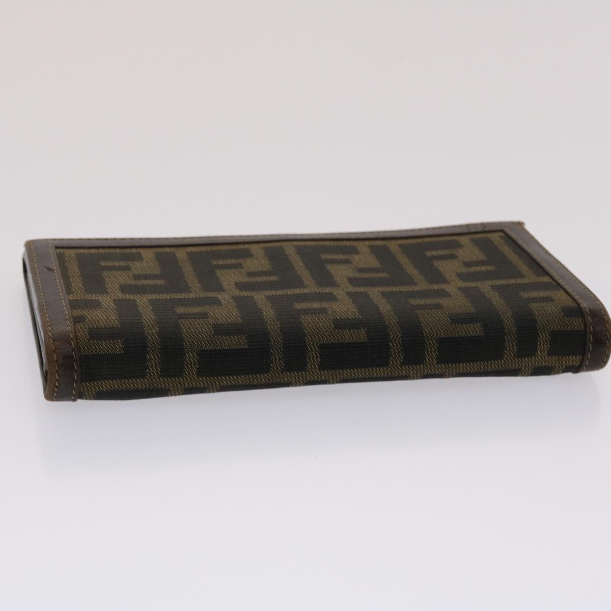 FENDI Zucca Canvas Long Wallet Black Brown 2309-30851/088 ac2046
