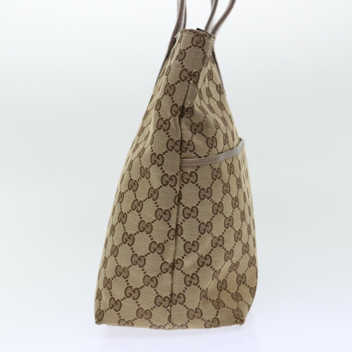 GUCCI GG Canvas Web Sherry Line Nylon Mat Hand Bag 2Set Beige Pink ac2073